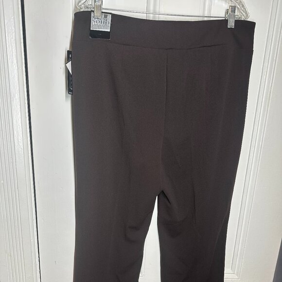 Soho Apparel Ltd. Brown Flare Leg Pants – Size XL – NWT – MSRP $48 - Picture 4 of 4
